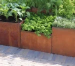 Modern Outdoor Garden Corten Steel Flower Pot/Planter Stylish Indoor/Outdoor Decor