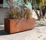 Modern Outdoor Garden Corten Steel Flower Pot/Planter Stylish Indoor/Outdoor Decor