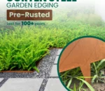 Corten Steel Retaining Plate Outdoor Garden Bed Edging Flower