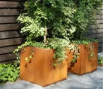 Corten Steel Retaining Plate Outdoor Garden Bed Edging Flower