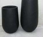 Green and Black Chinese Style Fiberglass Planter Garden Home Flower Pot for Indoor and Outdoor Use