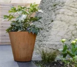 Wholesale Factory Directly Corten Steel Customized Color Size European Style Corrosion Resistant Home Garden Outdoor Flower Pot
