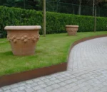 Metal Lawn CORTEN Steel Folded Garden Edging