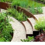 Metal Bendable Grass Border Customized Size Corrosion-resistant Corten Steel Garden Lawn Edging for Landscape