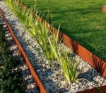 Metal Bendable Grass Border Customized Size Corrosion-resistant Corten Steel Garden Lawn Edging for Landscape