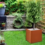 Wholesale Corten Steel Corrosion Resistant Customizable Size & Color Outdoor Garden Home Large Flower Pots
