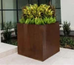 Weathering Resistant Outdoor Corten Steel Planter Box