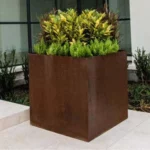 Weathering Resistant Outdoor Corten Steel Planter Box