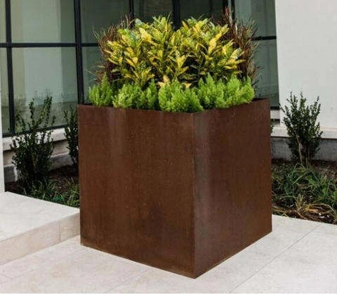 Weathering Resistant Outdoor Corten Steel Planter Box