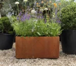 Outdoor Raised Garden Corten Steel Large Planters Planter Box Flower Pot