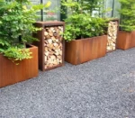 Outdoor Indoor Home Garden Square Corten Steel Large Plant Pots Planters Flower Pot Corrosion Resistant Durable Eco-Friendly