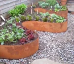 Corten Steel Garden Edging-Eco-Friendly Outdoor Planter & Plant Liner with Traditional/Modern Style