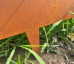 Corten Steel Garden Edging-Eco-Friendly Outdoor Planter & Plant Liner with Traditional/Modern Style