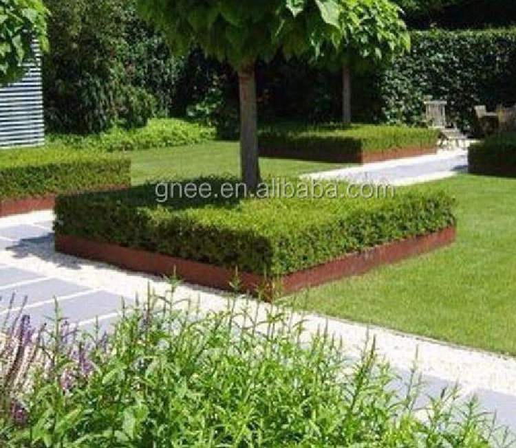 Corten Steel Raised Garden Bed for Vegetable Flower Planter Edge
