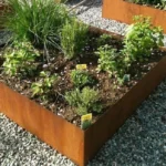 Custom Eco-Friendly Modern Corten Steel Lawn Garden Edging High Quality Flower Bed Planter & Plant Liner