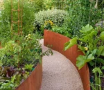 Corten Steel Garden Edging Corten Steel Plant Wall Custom Metal Lawn Corten Steel Garden Edging
