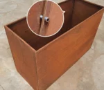 Customized Large Plant Pot Outdoor Metal Planting Box Big Garden Flower Pots Corten Steel Planter