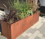 Corten Steel Outdoor Rust Color Planters Box Planter Garden Product Flower Pot