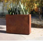 Corten Steel Large Planter Pot Corten Steel Raised Planter Beds Corten Steel Raised Garden Outdoor Planters