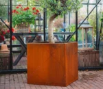 Corten Steel Large Planter Pot Corten Steel Raised Planter Beds Corten Steel Raised Garden Outdoor Planters