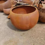 Corten Steel Planter Flower Pot Rusted Planters Corten Steel Planter