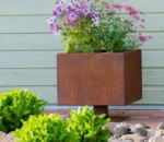 Outdoor Planters Corten Steel Large Flower Pots Corten Pot
