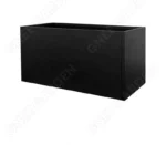 Outdoor Corten Steel Flower Pot Garden Black Steel Sheet Planter Planters Large Rectangular Planter