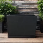 Steel Sheet Black Corten Steel Planter Rectangle Metal Outdoor Garden Box