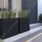 Planters Steel Outdoor Box Corten Steel Cube Planter