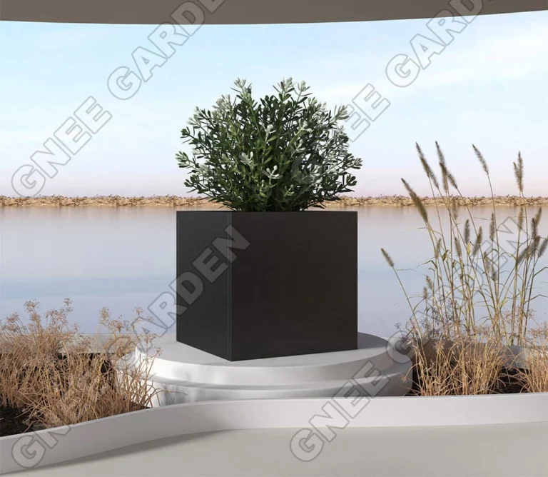 Steel Sheet Metal Planters Box Large Outdoor Steel Flower Pots Planters Outdoor