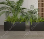 Customized Metal Planters Large Outdoor Planter Garden Corten Steel Sheet Rectangular Planter Box