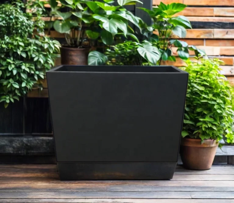 Steel Sheet Metal Planter Boxes Galvanized Steel Flower Pot Set Metal Planters Outdoor