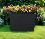 Steel Sheet Metal Planter Boxes Galvanized Steel Flower Pot Set Metal Planters Outdoor