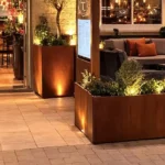 Outdoor Garden Pots Corten Outdoor Corten Steel Flower Planter