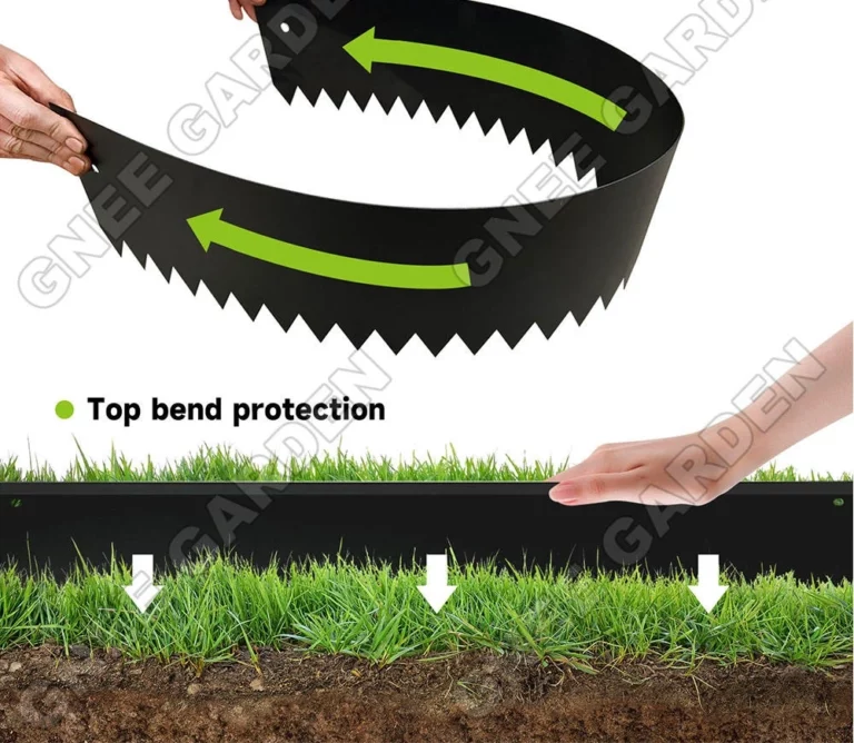Garden Landscape Eco-Friendly Corten Steel Galvanized Edging with Planter & Plant Liner Custom Dimensions Outdoor Lawn Border
