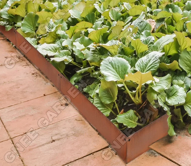 Corten Steel Lawn Edge Border Fence Garden Ornaments for Flower Beds and Lawns