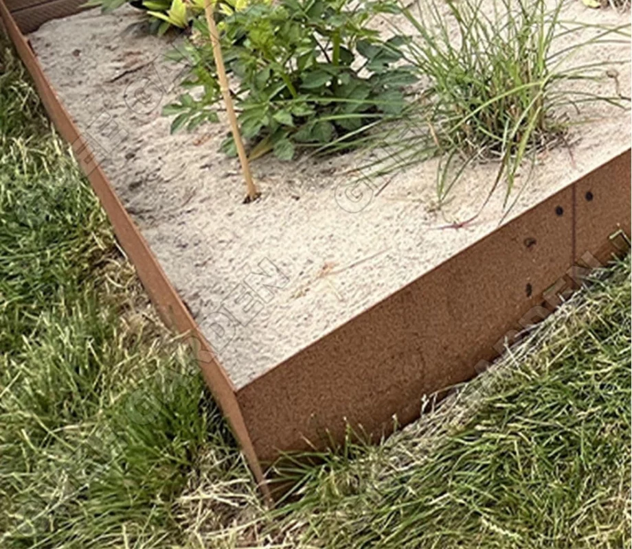 Corten Steel Lawn Edge Border Fence Garden Ornaments for Flower Beds and Lawns