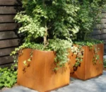 Outdoor Garden Corten Steel Products Large Metal Planter Pot