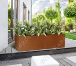 Decorative Corten Planter Box Corten Steel Large Planter Box