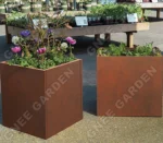 Corten Steel Outdoor Garden Planter Raised Garden Outdoor Corten Planters