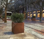 Corten Steel Outdoor Garden Planter Raised Garden Outdoor Corten Planters