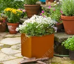Corten Steel Outdoor Garden Planter Raised Garden Outdoor Corten Planters