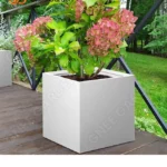 Steel Large Eco-Friendly Modern White Flower Planter for Garden and Home Use High Quality Plant Pots