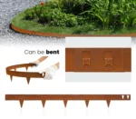 Custom 4.5 Inch Corten Steel Lawn Edge Metal Garden Border Fencing 1pc Garden Ornaments
