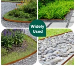 Custom 4.5 Inch Corten Steel Lawn Edge Metal Garden Border Fencing 1pc Garden Ornaments