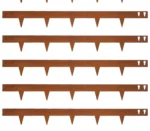 Corten Steel 4.5 Inch Garden Ornament Outdoor Decoration Metal Garden Fencing Edging 1pc Ornamental Metal Border