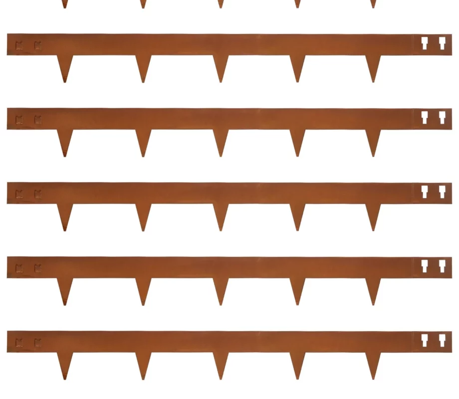 Corten steel garden edging border for outdoor landscape projects