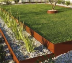Corten Steel 4.5 Inch Garden Ornament Outdoor Decoration Metal Garden Fencing Edging 1pc Ornamental Metal Border