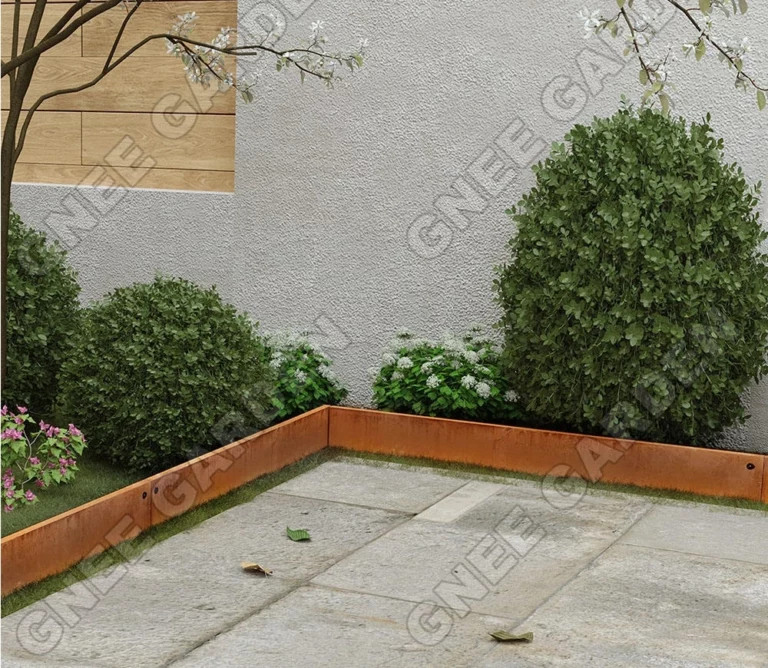 Garden Decoration Corten Steel Rusted Retaining Plate Edging Border Eco-Friendly Planter & Plant Liner for Outdoor Use
