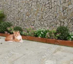 Corten Steel Garden Ornament Durable Metal Lawn Edging Border with Rustic Finish for Landscape Decorations